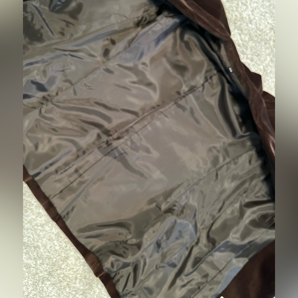Vintage Velvet CASUAL CORNER Chocolate Brown Blazer - Picture 5 of 16